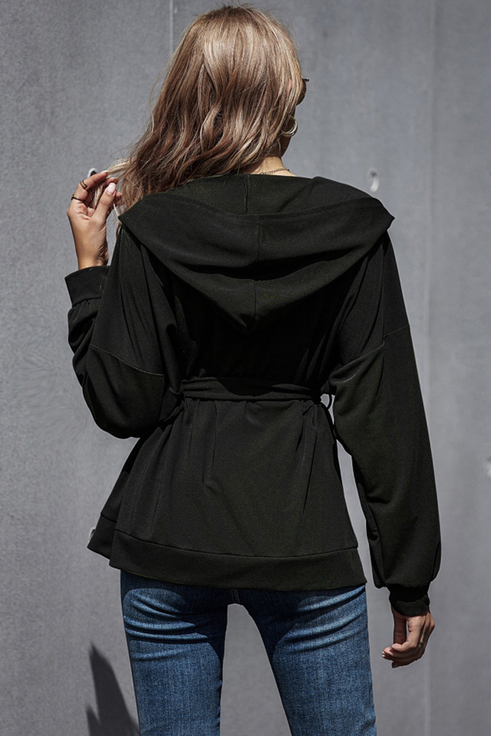 elveswallet Loose High Waist Hooded Jacket