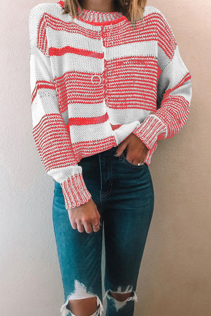 elveswallet Large Size Loose Stitching Sweater