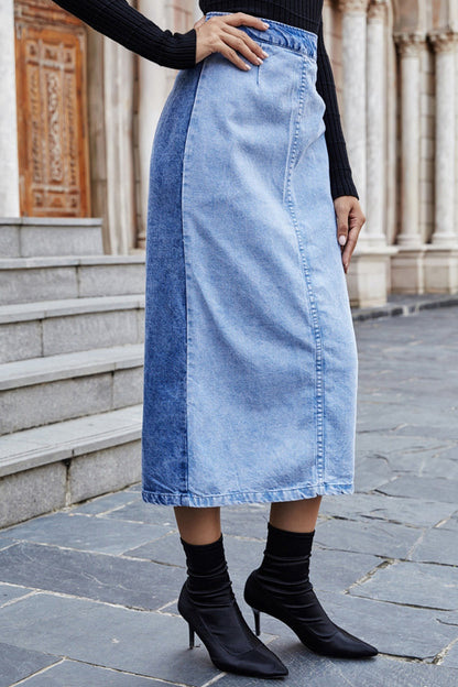 elveswallet Denim High Waist Skirt