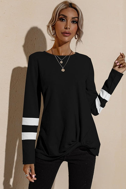 elveswallet Round Neck Long Sleeve Bottoming Shirt