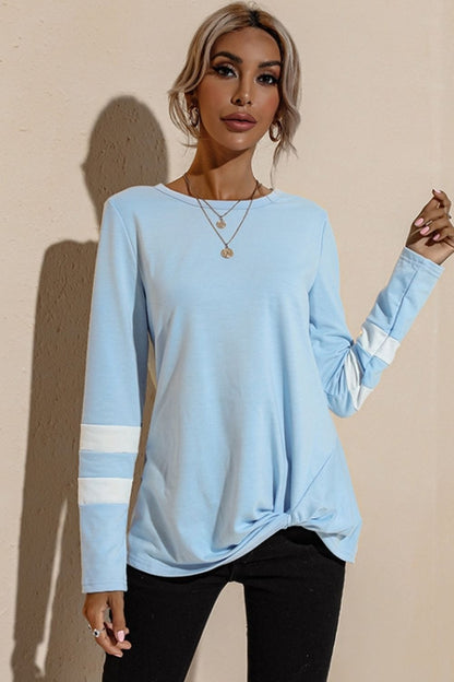 elveswallet Round Neck Long Sleeve Bottoming Shirt