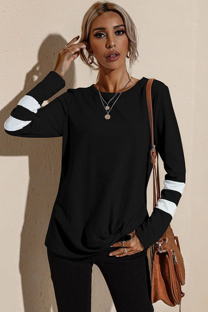 elveswallet Round Neck Long Sleeve Bottoming Shirt