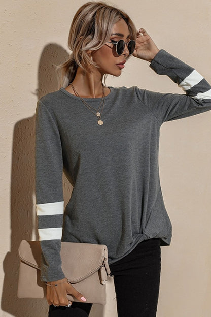 elveswallet Round Neck Long Sleeve Bottoming Shirt