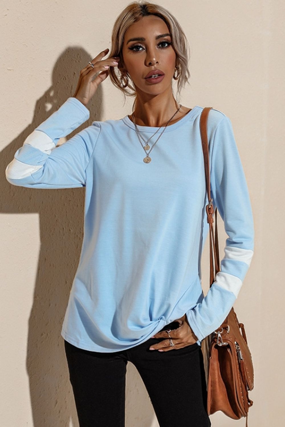 elveswallet Round Neck Long Sleeve Bottoming Shirt