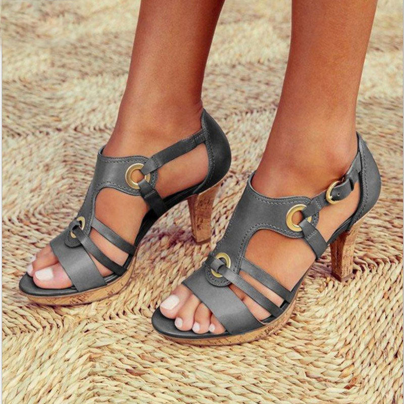 elveswallet New Style Elegant Buckle Strap Sandals