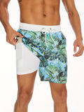 elveswallet  Men's Quick Dry Beach Short, Active Slightly Stretch Breathable Drawstring Shorts For Summer Outdoor