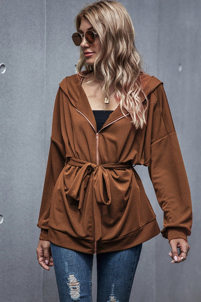 elveswallet Loose High Waist Hooded Jacket