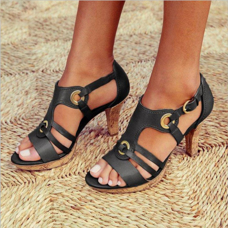 elveswallet New Style Elegant Buckle Strap Sandals