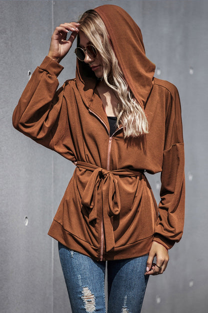 elveswallet Loose High Waist Hooded Jacket