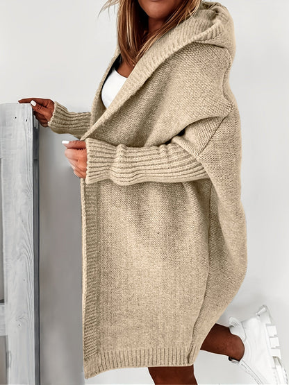 elveswallet Oversized Hooded Knitted Cardigan