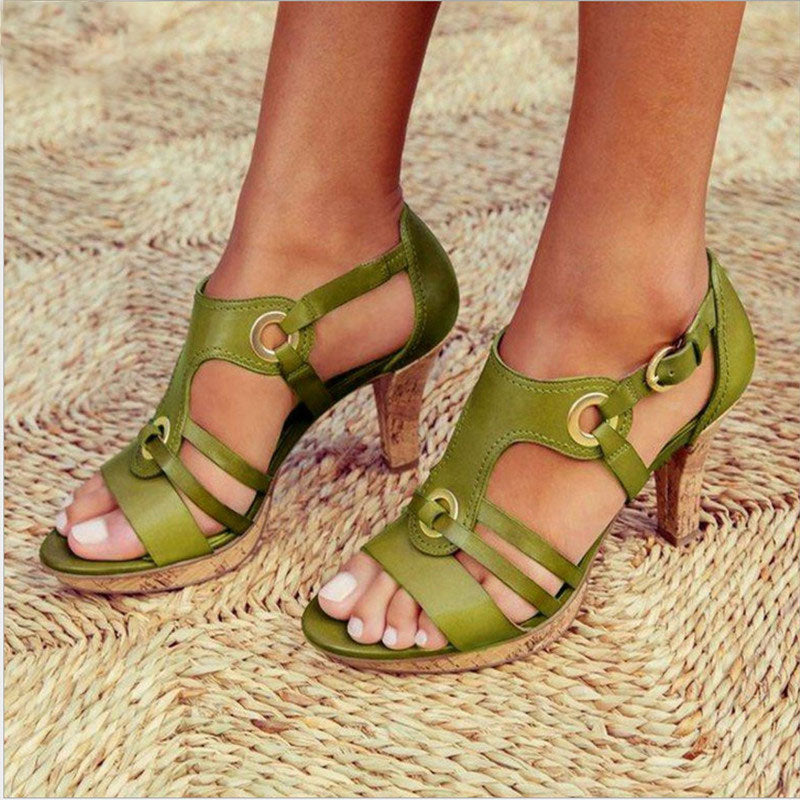 elveswallet New Style Elegant Buckle Strap Sandals