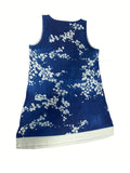 elveswallet  Plus Size Casual Dress, Women's Plus Floral Print Round Neck Slight Stretch Tank Dress