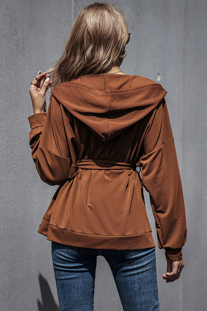 elveswallet Loose High Waist Hooded Jacket