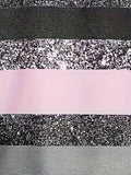 elveswallet  Plus Size Casual Blouse, Women's Plus Colorblock Stripe Print Glitter Lantern Sleeve Turn Down Collar Blouse