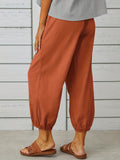Solid Wide Leg Pants, Casual Every Day Pants, Women's Clothing