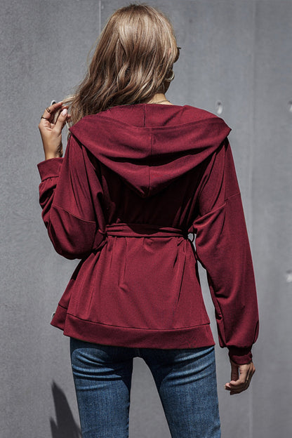 elveswallet Loose High Waist Hooded Jacket