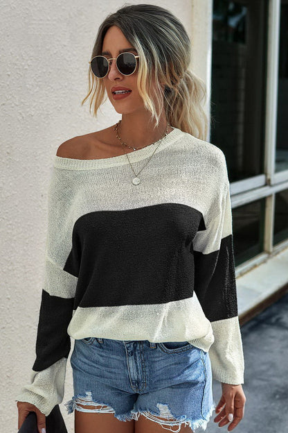 elveswallet Loose Round Neck Long Sleeve Sweater