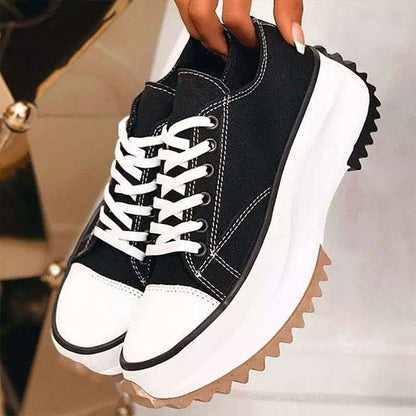 elveswallet Lace-Up High Top Zebra Canvas Sneakers