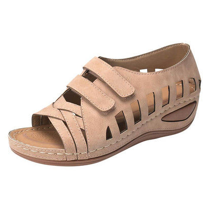 elveswallet Flat Wedges Beach Sandals