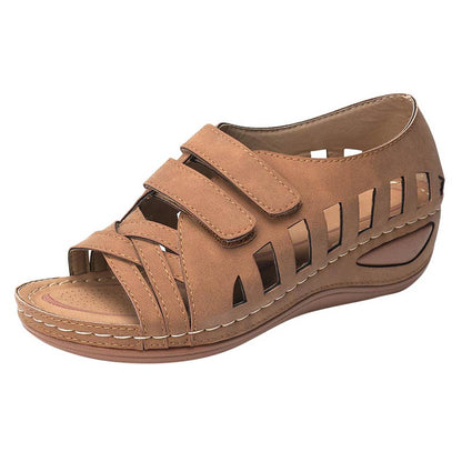 elveswallet Flat Wedges Beach Sandals