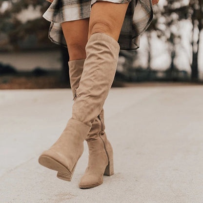 elveswallet Chic Knee-High High Heels Boots