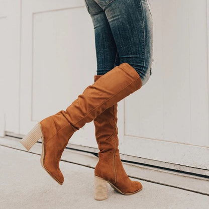 elveswallet Chic Knee-High High Heels Boots