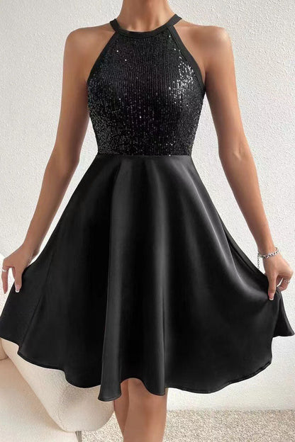 elveswallet Sequin Embellished Sleeveless Bodycon Dress