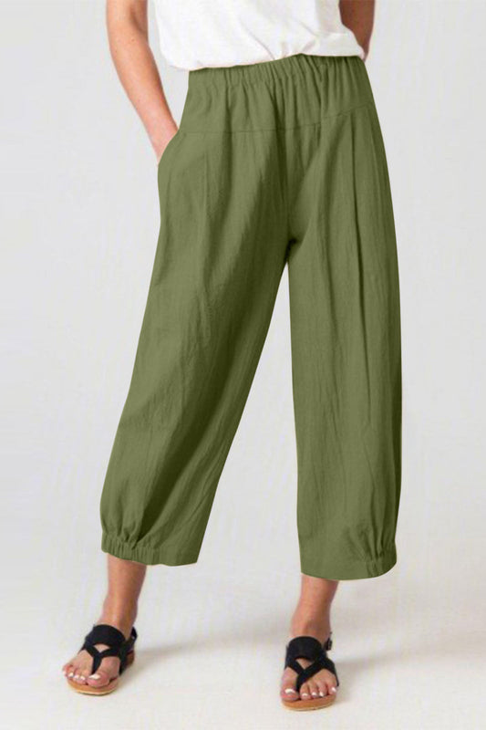 elveswallet On My Heart Cropped Wide Leg Pants