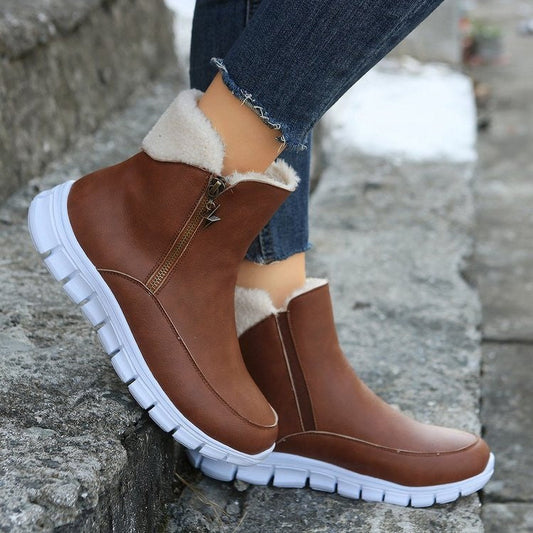 elveswallet Big Ideas Off Brown Flat Snow Booties