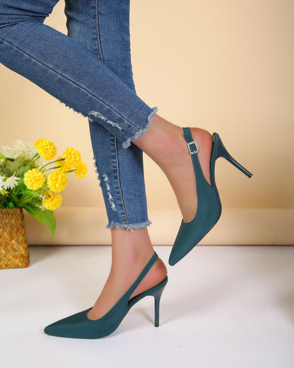 elveswallet Pointed Toe High Heel Ankle Strap Sandals