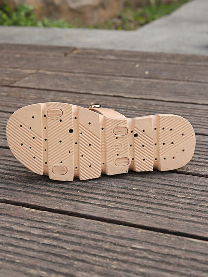 elveswallet One-strap rivet thick-soled slippers