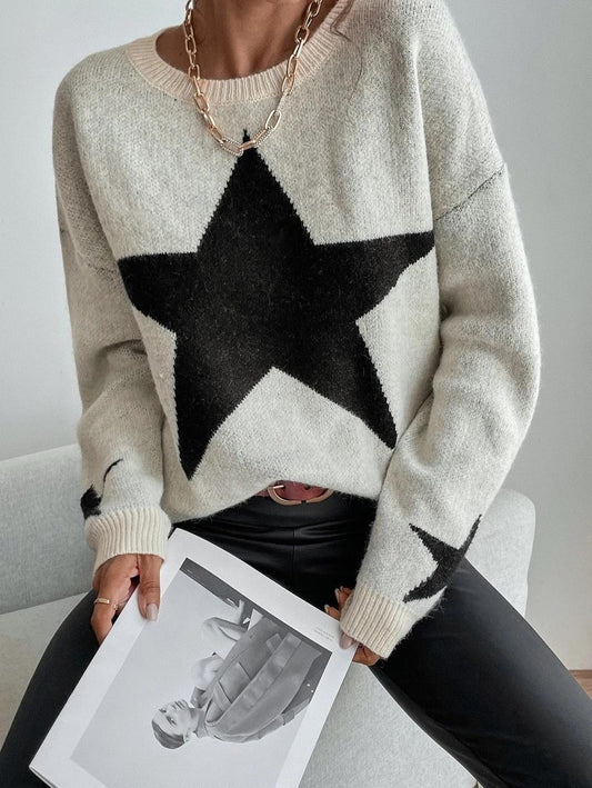 elveswallet Big Stars pullover crew neck sweater