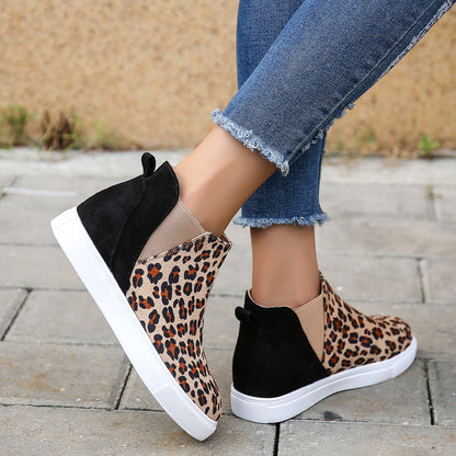 elveswallet Elastic Leopard Flats Vulcanized Overshoes