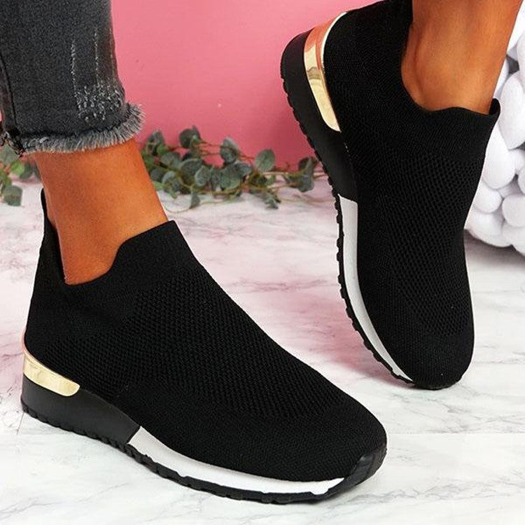 elveswallet Elastic Slip-On Flat Shoes