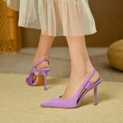 elveswallet Pointed Toe French Stiletto Mules