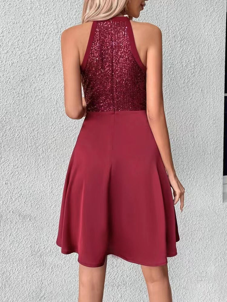 elveswallet Sequin Embellished Sleeveless Bodycon Dress