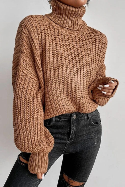 elveswallet Leave It All Behind Cropped turtleneck Sweater