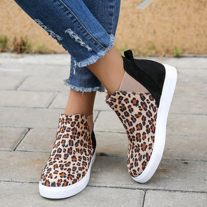 elveswallet Elastic Leopard Flats Vulcanized Overshoes