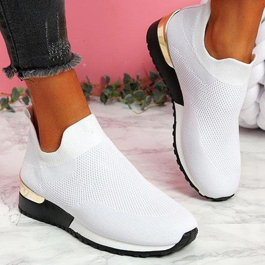 elveswallet Elastic Slip-On Flat Shoes