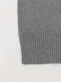 elveswallet  Solid Rib Knit Sweater, Casual Long Sleeve Versatile Sweater, Women's Clothing
