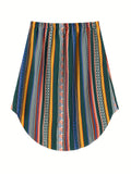 elveswallet  Random Print Skirt, Casual Skirt For Summer & Spring, Women's Clothing