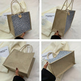 Aesthetic Floral Print Tote Bag, Fashion Small Lunch Bento Bag, Women's Casual Handbag & Purse