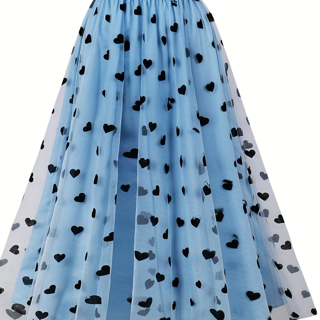 elveswallet  Polka Dot High Waist Skirts, Elegant Solid Versatile Skirts, Women's Clothing