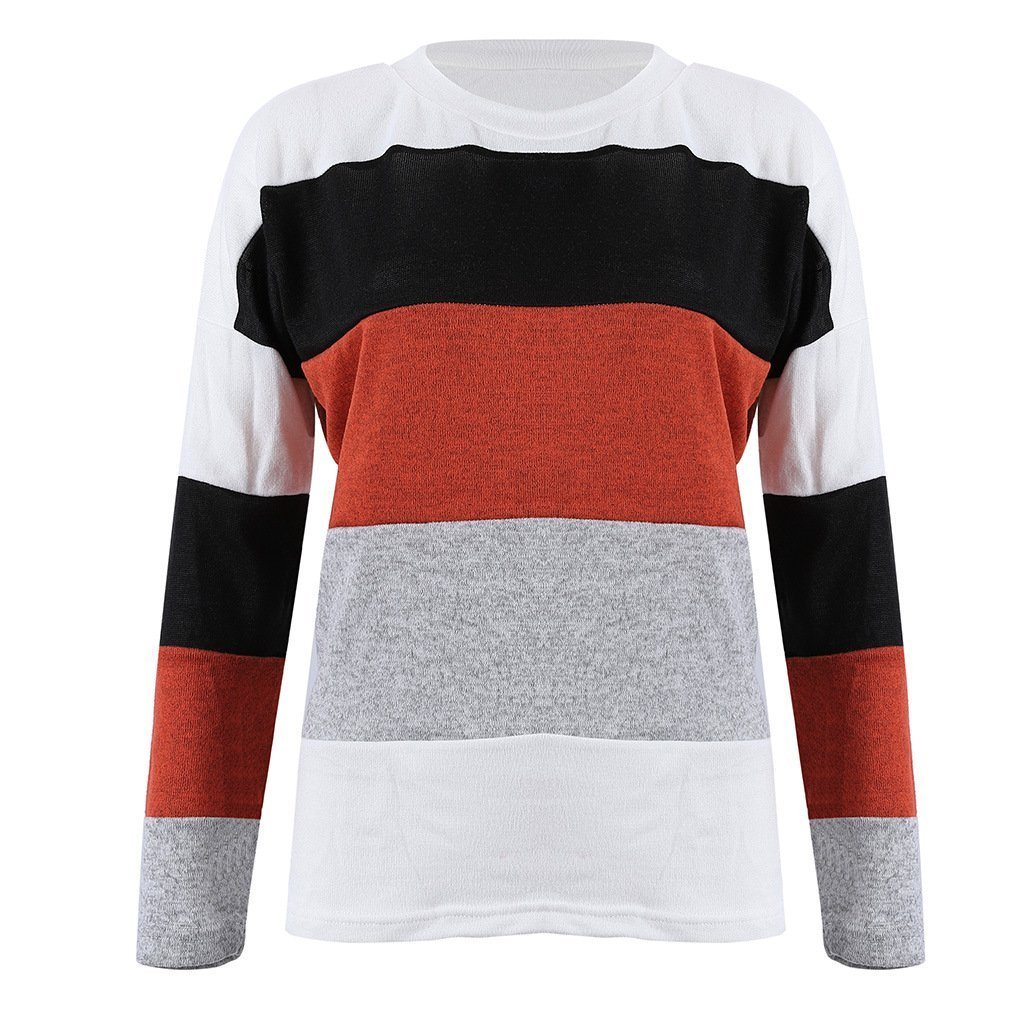 elveswallet Color Block Leisure Sweater