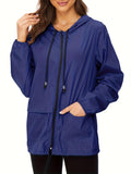 elveswallet  Women's Outwear Lightweight Rain Jacket Women Packable Raincoats Jacket