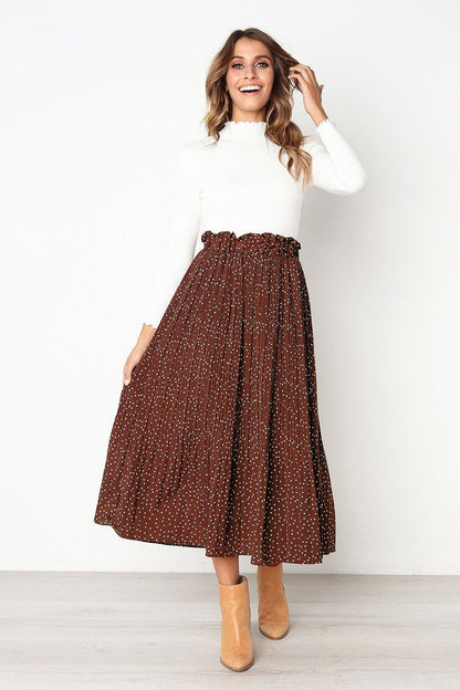 elveswallet Elastic High Waist Side Pockets Skirt