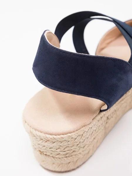 elveswallet Espadrille Wedge Sandals Elastic Band Slip On Sandals