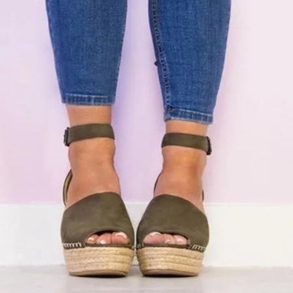 elveswallet Espadrilles Daily Nubuck Sandals Creepers Wedges