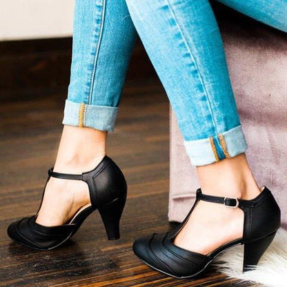 elveswallet Fashion Summer Buckle Stiletto Heel Sandals