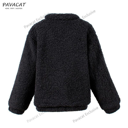 elveswallet Faux Lambswool Oversized Coat